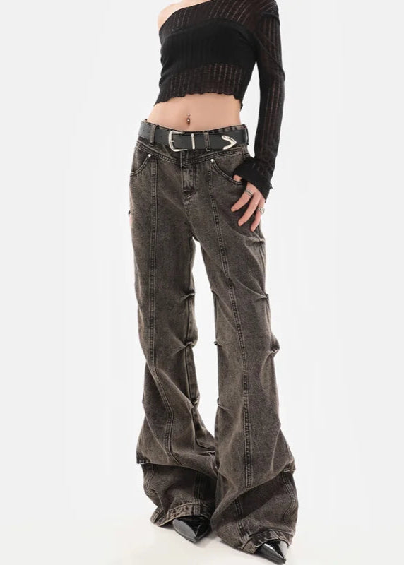 Retro Baggy Wide Leg Denim Jeans