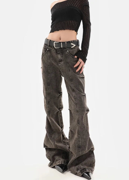 Retro Baggy Wide Leg Denim Jeans