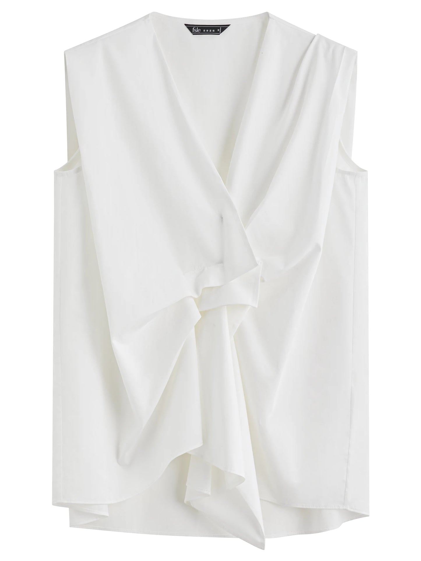 Luxury Textured Sleeveless Blouse Crinkle Weave