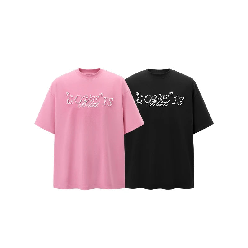 Heavyweight Beaded Letter Graphic T-Shirt