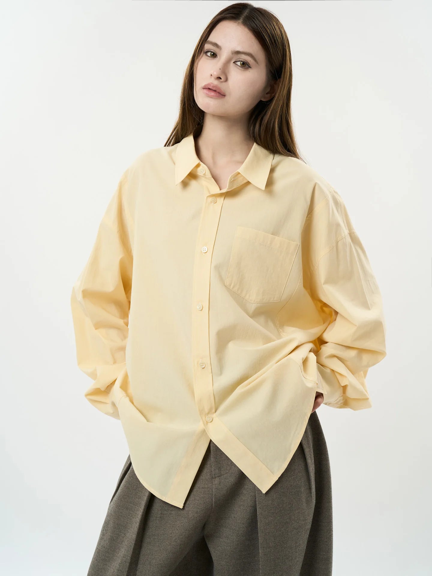 Stylish Casual Loose Collar Long Shirt