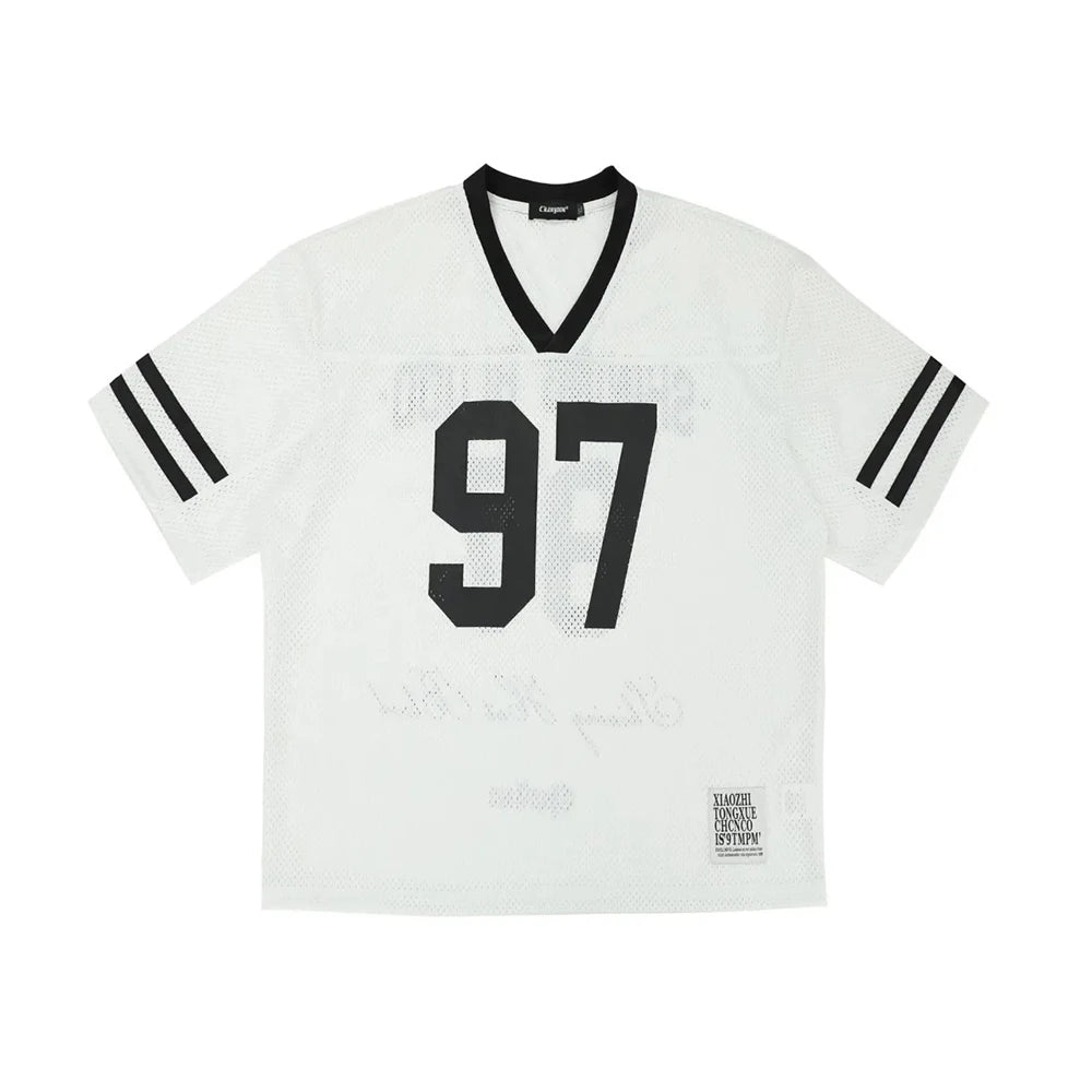 Breathable Retro Mesh Sports  T-Shirt