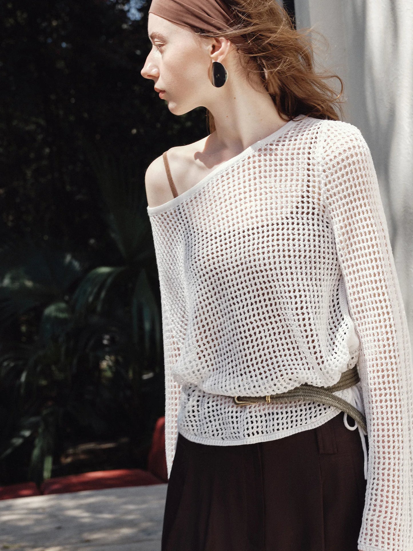 Relaxed Knit Overlay Cardigan for Summer