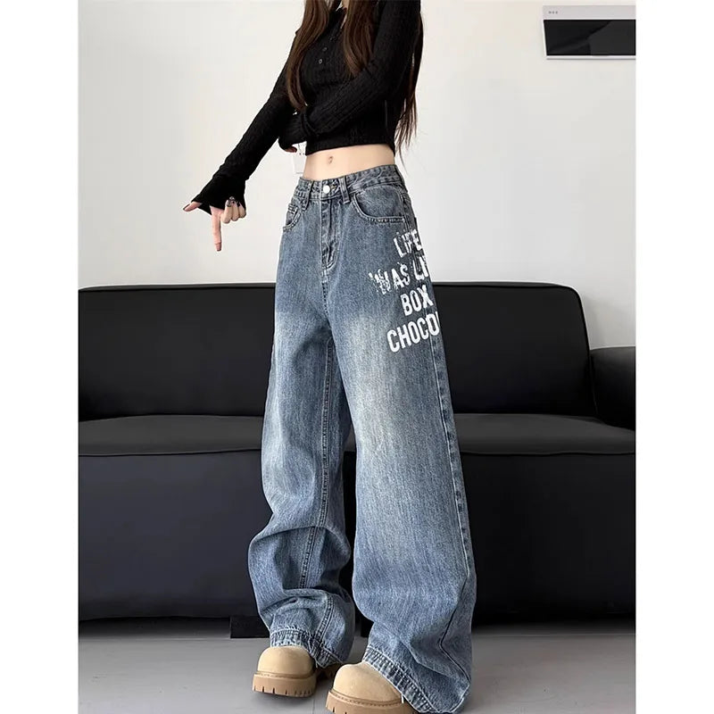 Vintage Oversize Blue Y2K Denim Jeans