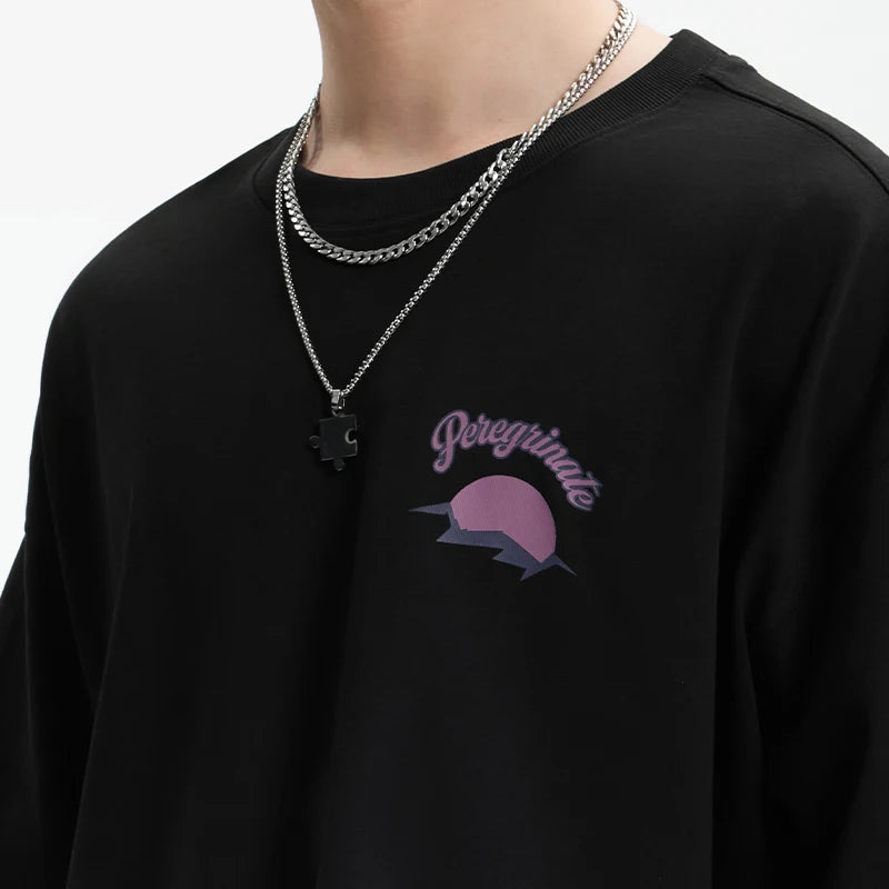 Mountain Graphic Oversize Casual T-Shirt
