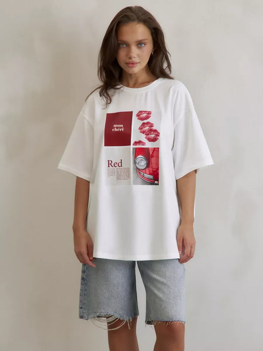 Hot Girl Y2K Design Printed T-Shirt
