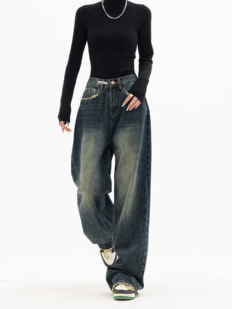 Vintage High Waist Wide Leg Jeans