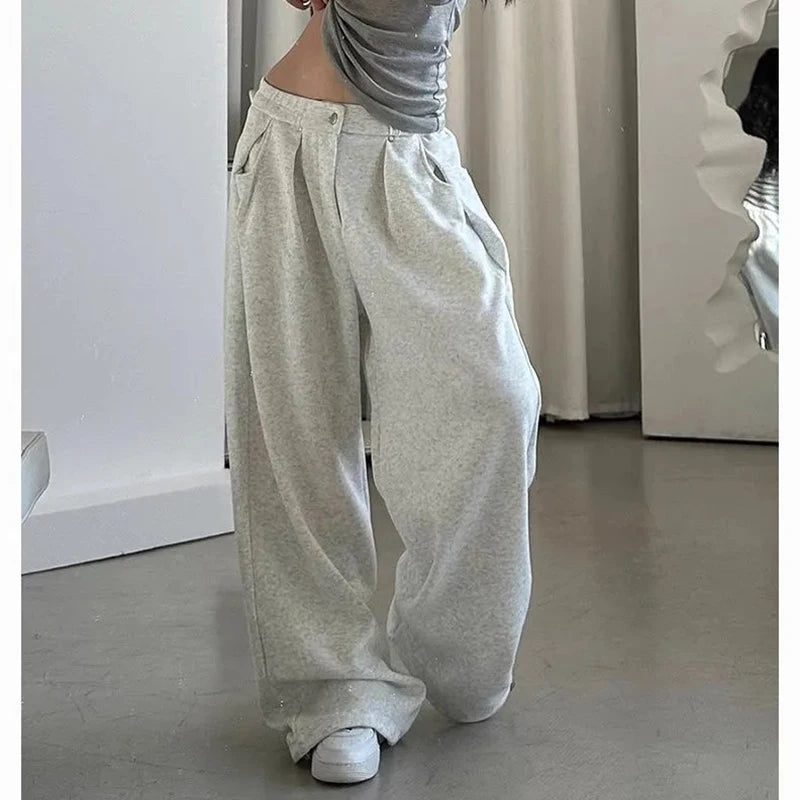 Classic Striped Wide Leg Sweatpants