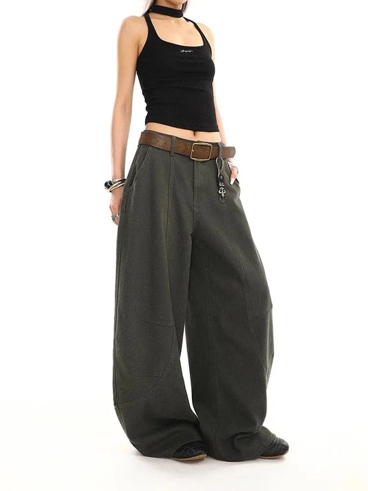 High Waist Vintage Baggy Wide Jeans