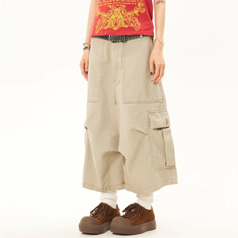 American Retro Multi-Pocket Denim Jorts