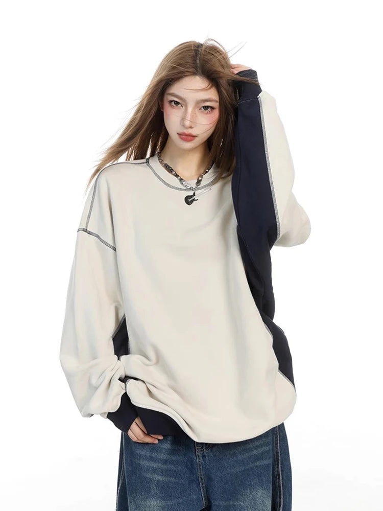 Retro Autumn Loose Long Sleeve Hoodies