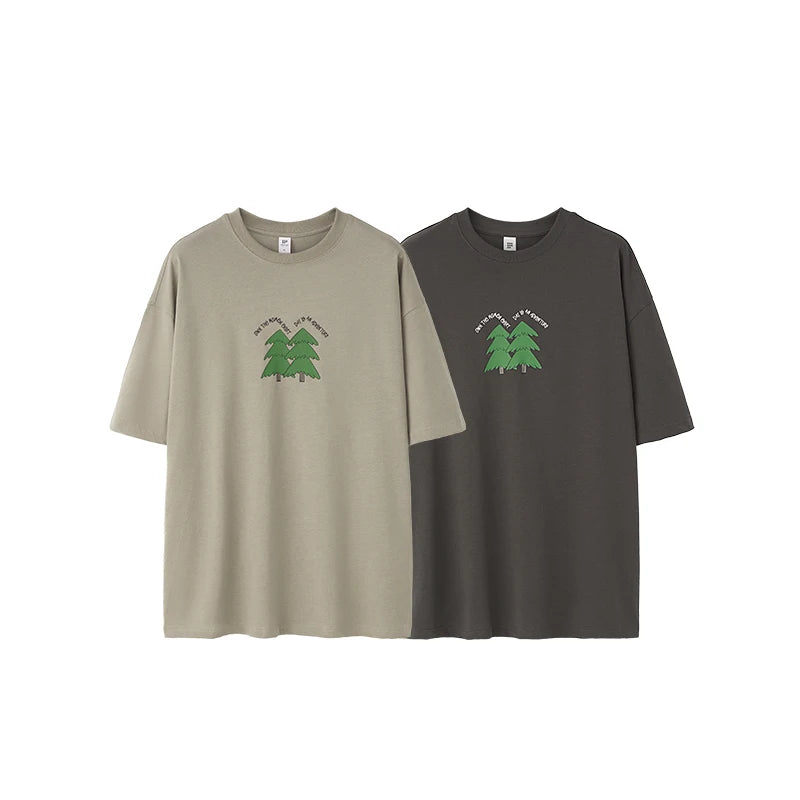 Heavyweight Pine Tree Puff Print T-Shirt
