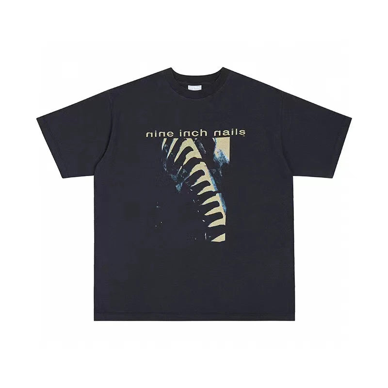 Nin Inch Nail Retro Oversized T-Shirt