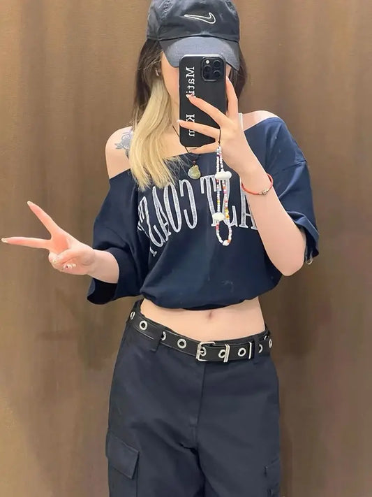 Elegant Oversize Korean Chic Crop Top