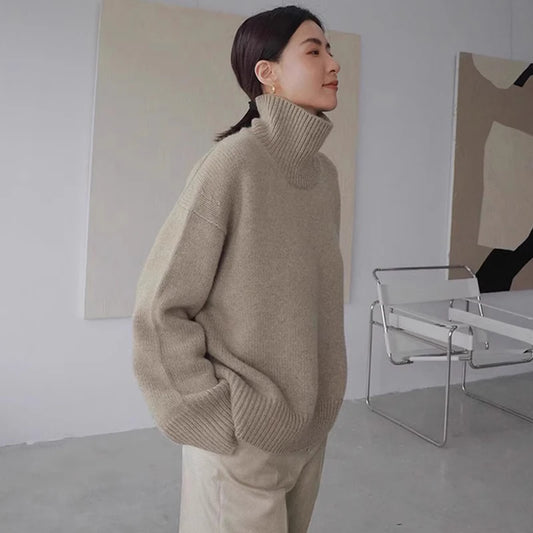 Cozy Knitted Turtleneck Sweater