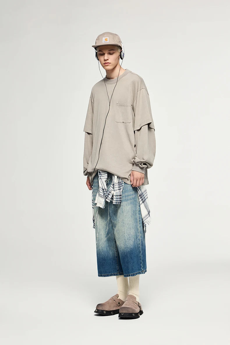 Minimalist Oversized Long Sleeve T-Shirt