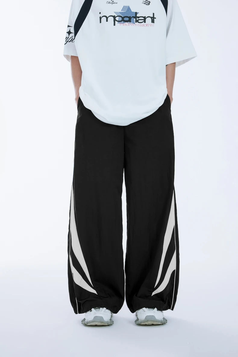 Inflation Retro Patchwork Wide Leg Pants