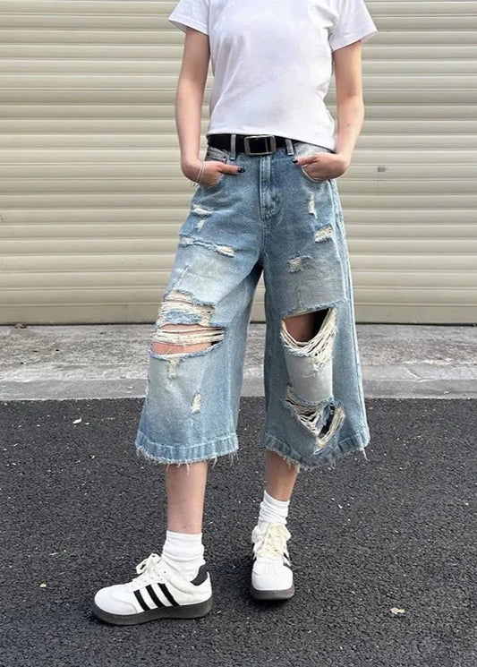Vintage Retro Wide Leg Summer Jorts