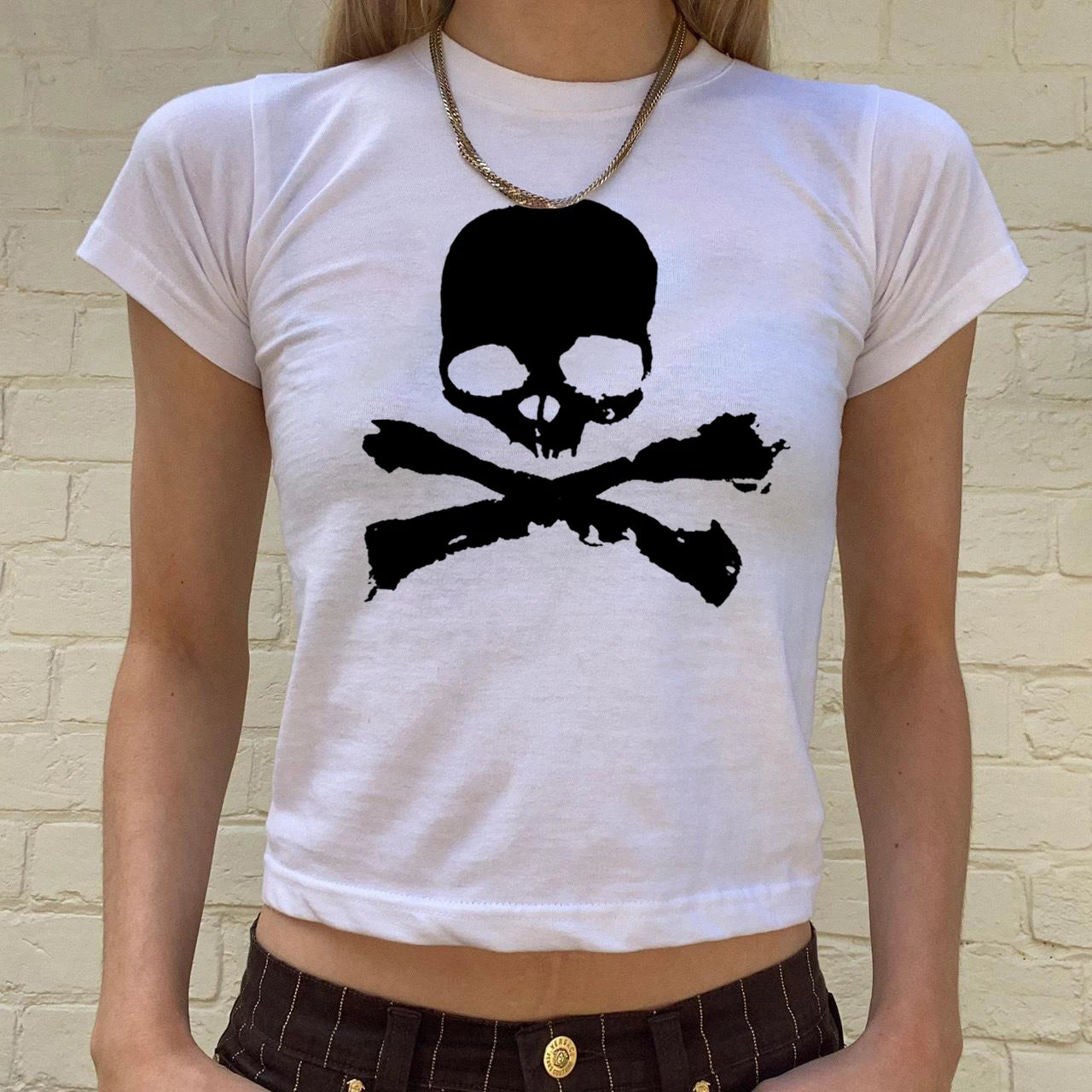 Gothic Skull Vintage Grunge Graphic T-Shirt