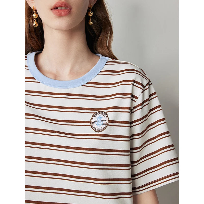 Striped Short Sleeved Summer T-Shirt