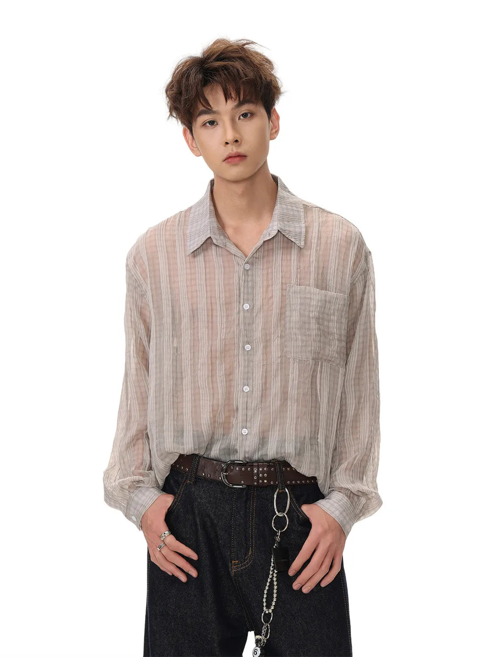Retro Plaid Long Sleeve Shirt