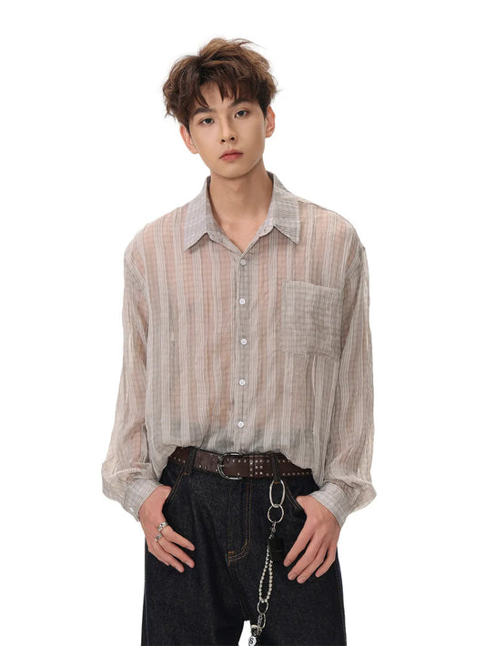 Retro Plaid Long Sleeve Shirt