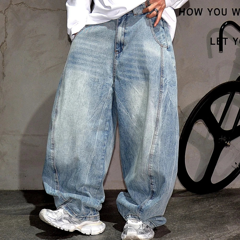 Vintage Baggy Premium Denim Cargo Jeans