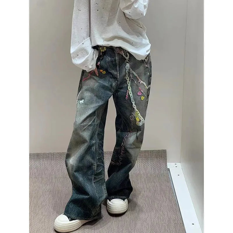 High Waisted Vintage Blue Jeans