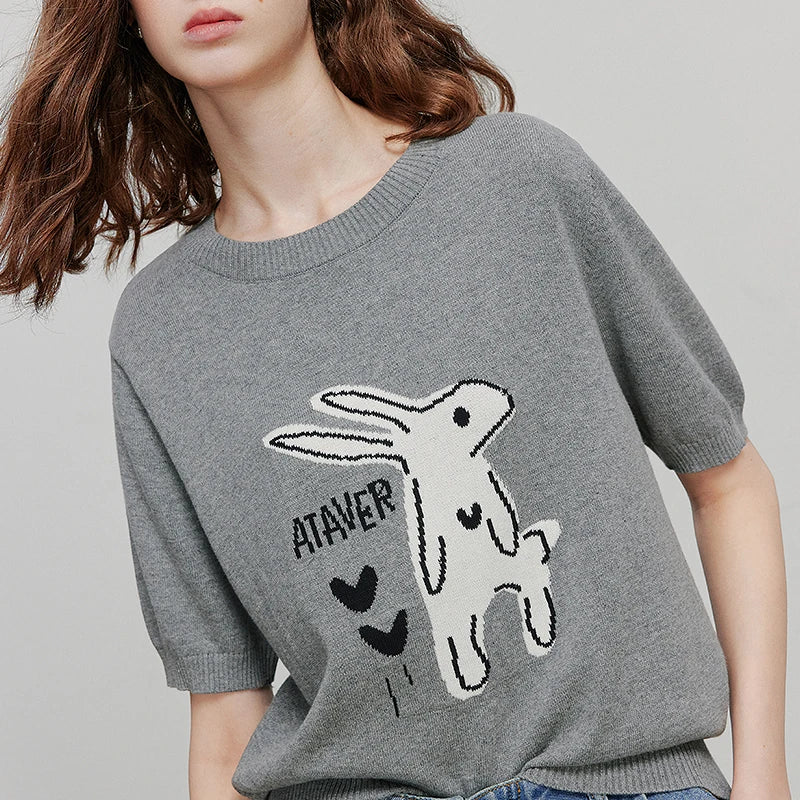 Chic Knit Short Sleeve T-shirt