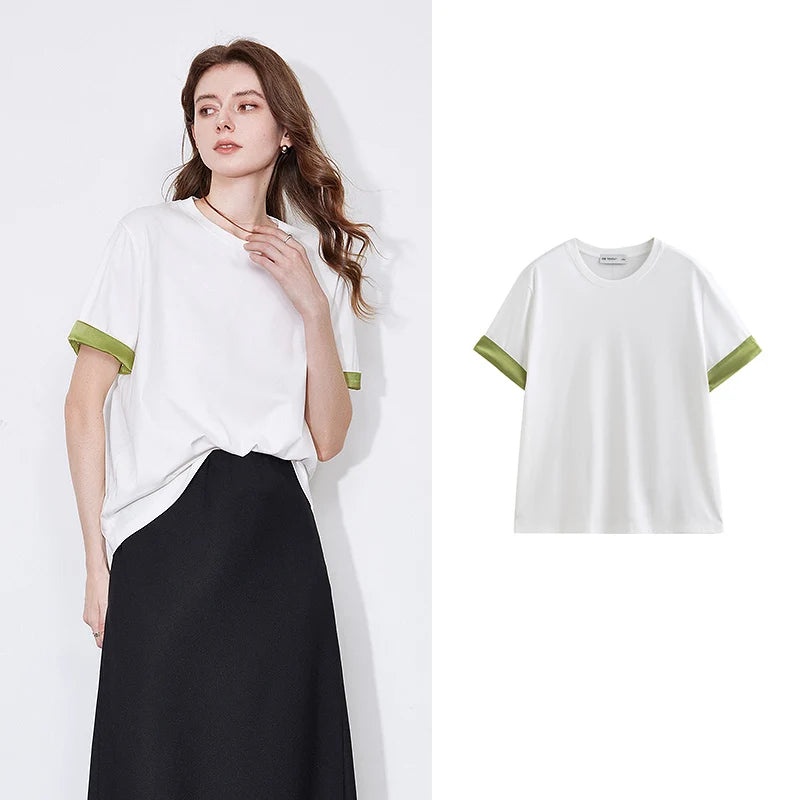Silk Chinese Style Short Sleeve T-Shirt