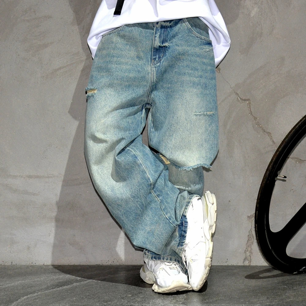 High Quality Ripped Baggy Denim Jeans