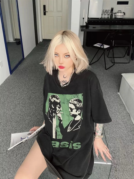 Washed Vintage Rock Band T-Shirt