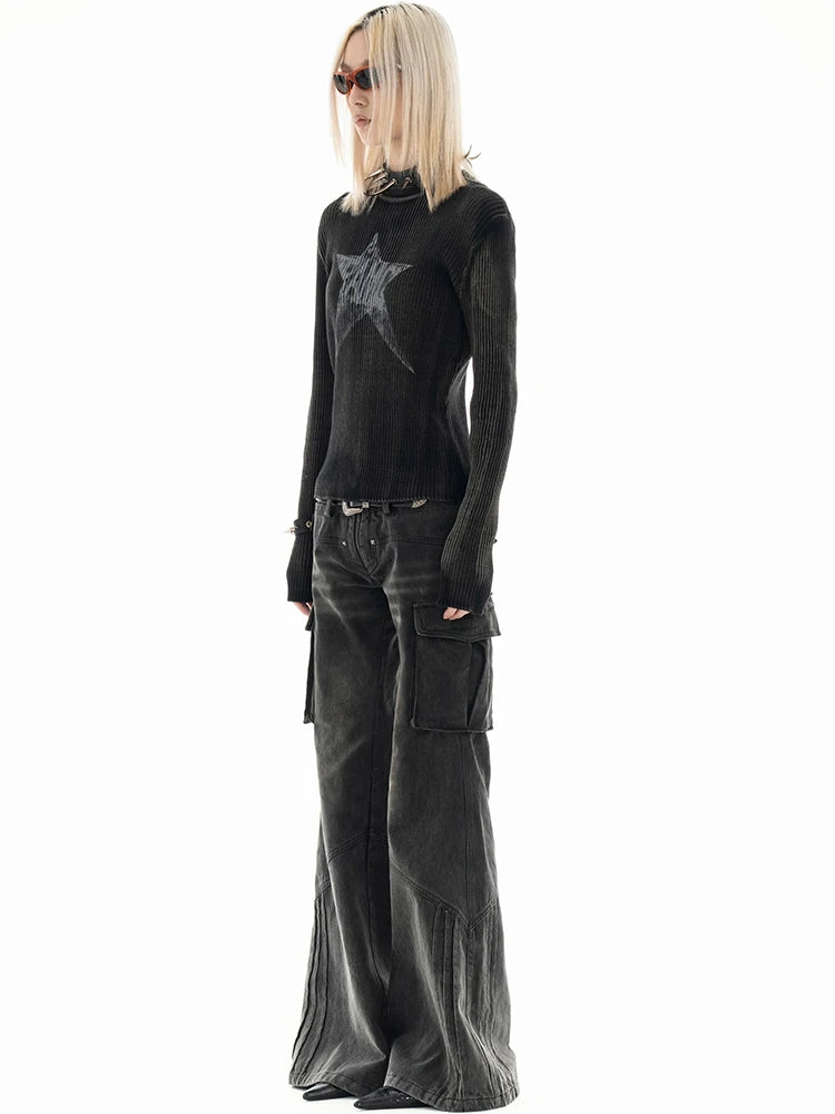 Retro Stars Long Sleeve Sweater