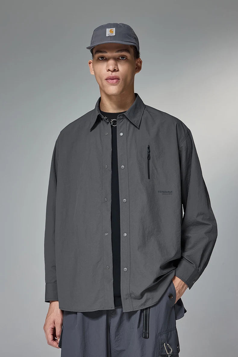 Durable Solid Minimalist Outdoor Long Shirt