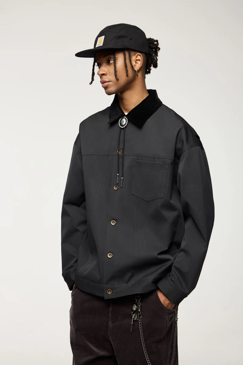 Durable Detroit Cargo Jacket with Corduroy