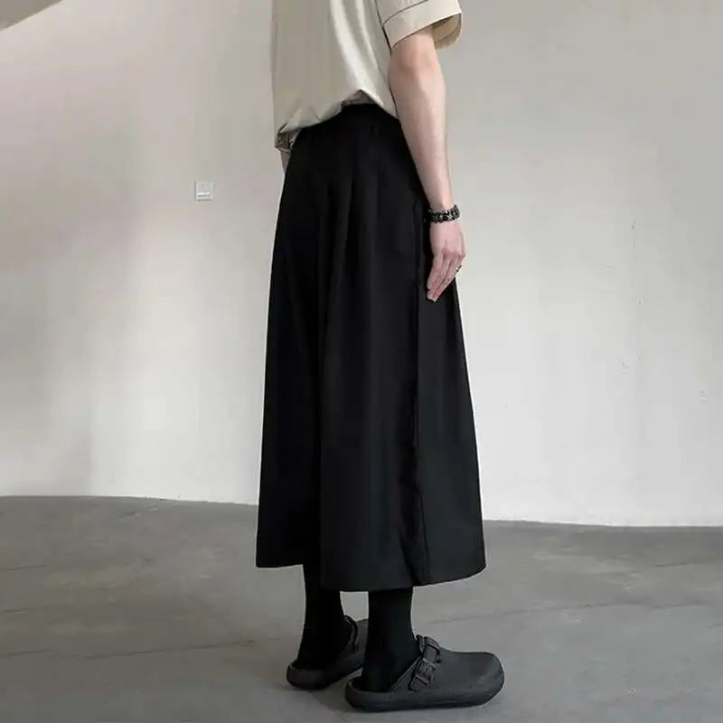 Solid Color Pleated Stylish Shorts