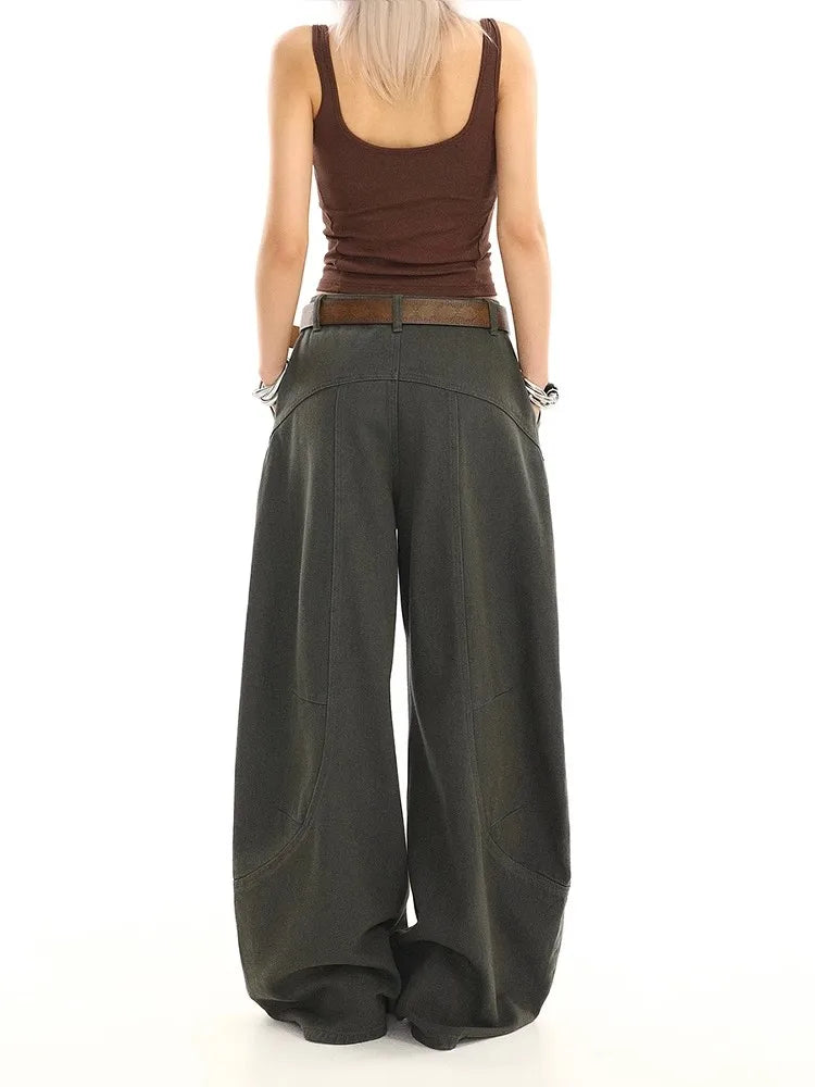 High Waist Vintage Baggy Wide Jeans