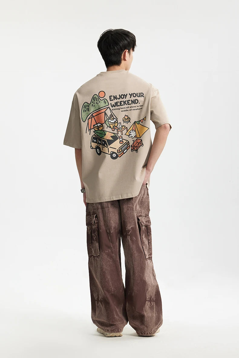 Mountain Series Heavyweight Printed Outdoor T-Shirt