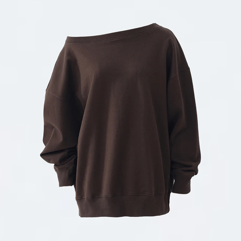 Autumn-Winter Sexy Off-Shoulder Sweatshirt