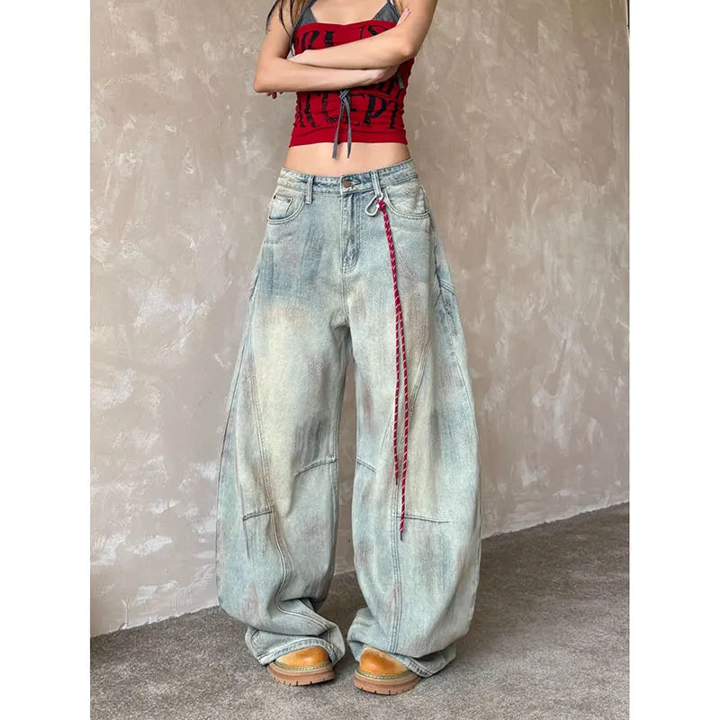 Eclectic Vintage Grunge American Washed Jeans