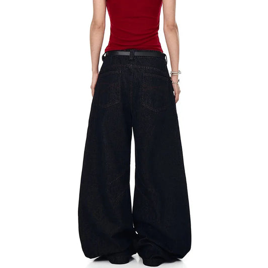 Vintage Original Blue Denim Wide Jeans