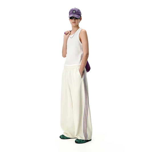 Colorblock Wide Leg Pants