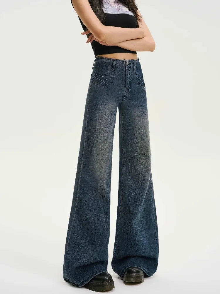 Retro High Waist Flare Jeans