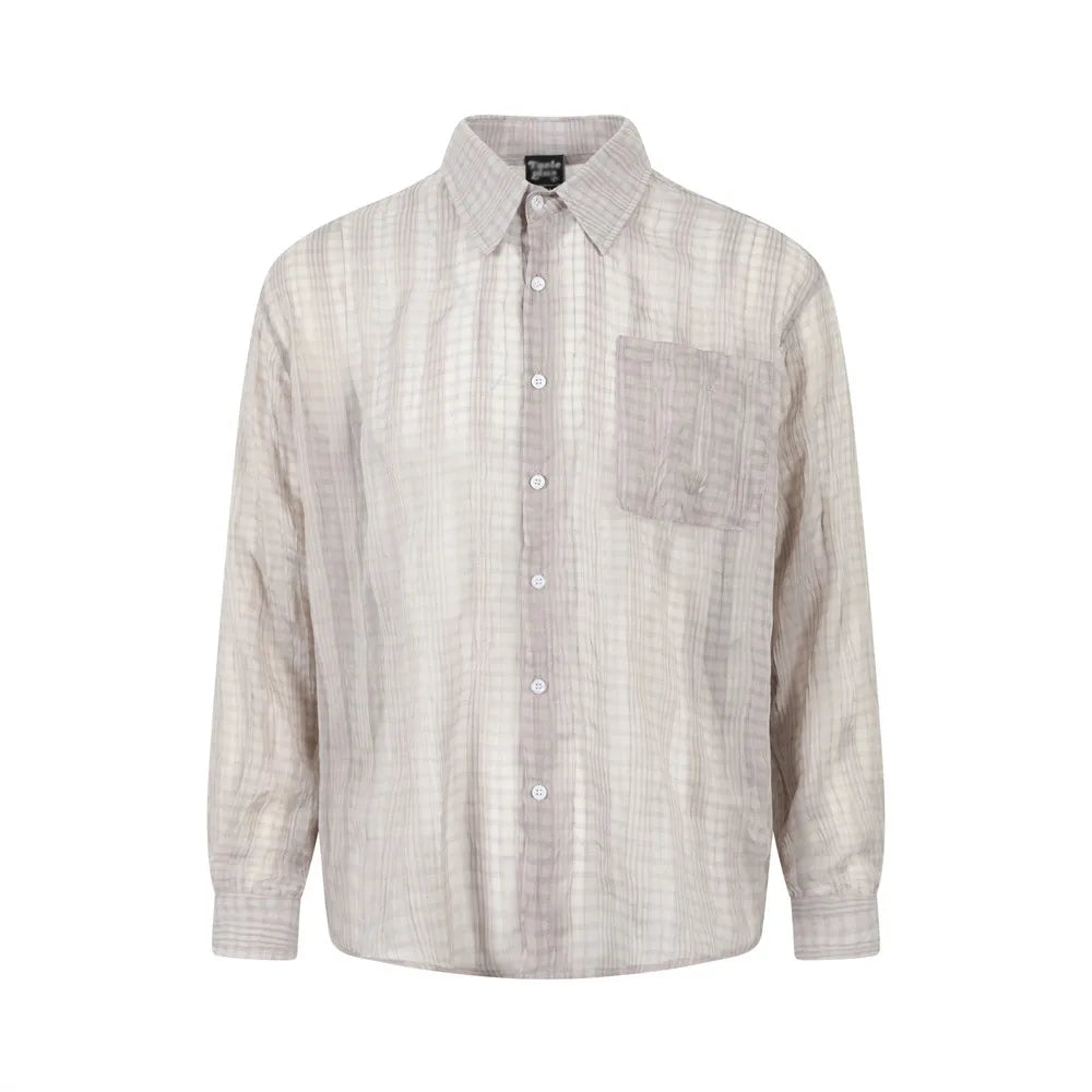 Retro Plaid Long Sleeve Shirt