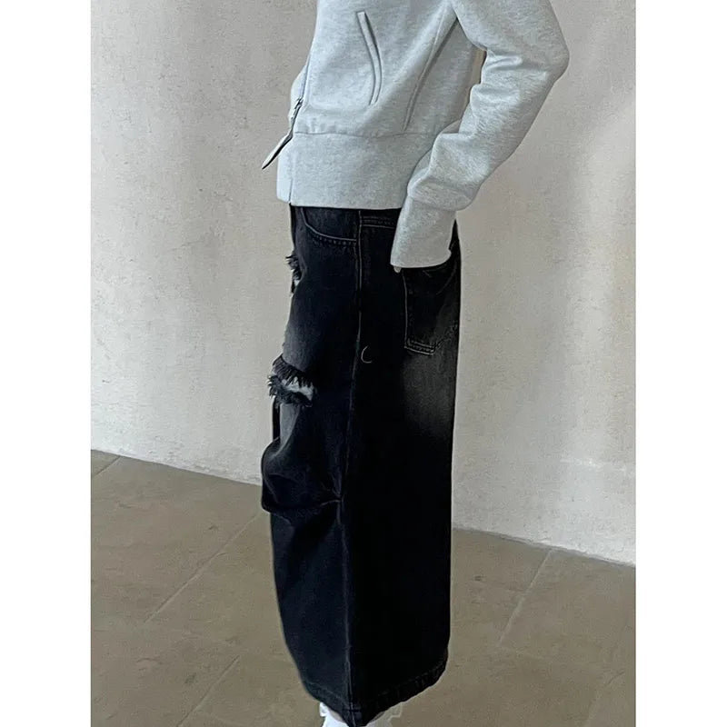 Vintage High Waisted Black Denim Jeans