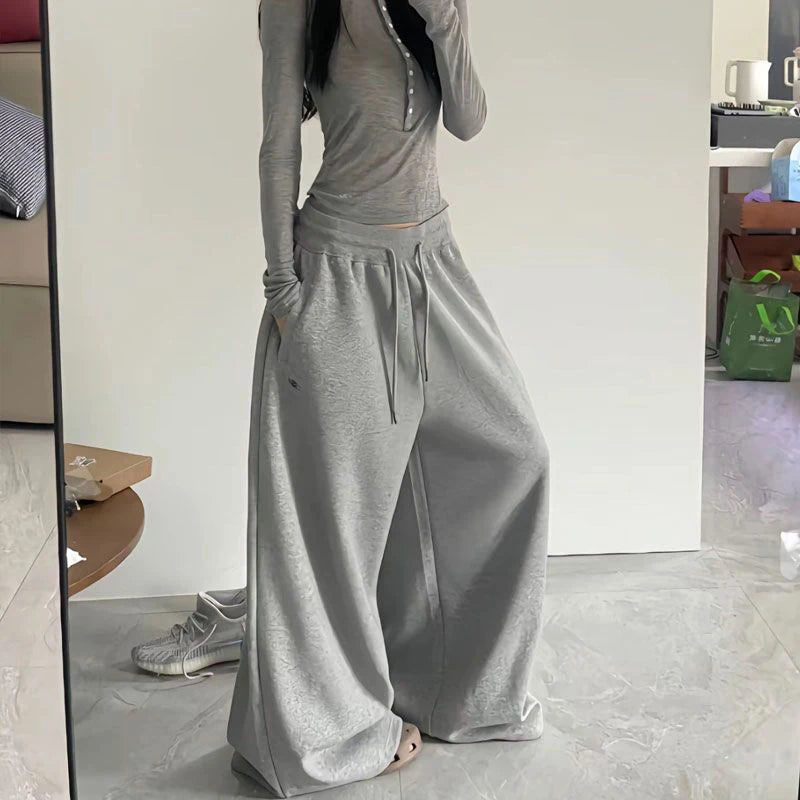 Autumn Loose Wide Leg Sweatpants