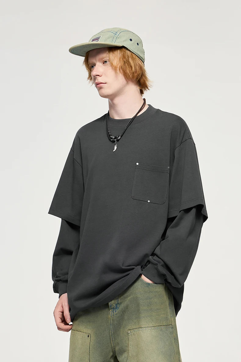 Minimalist Oversized Long Sleeve T-Shirt