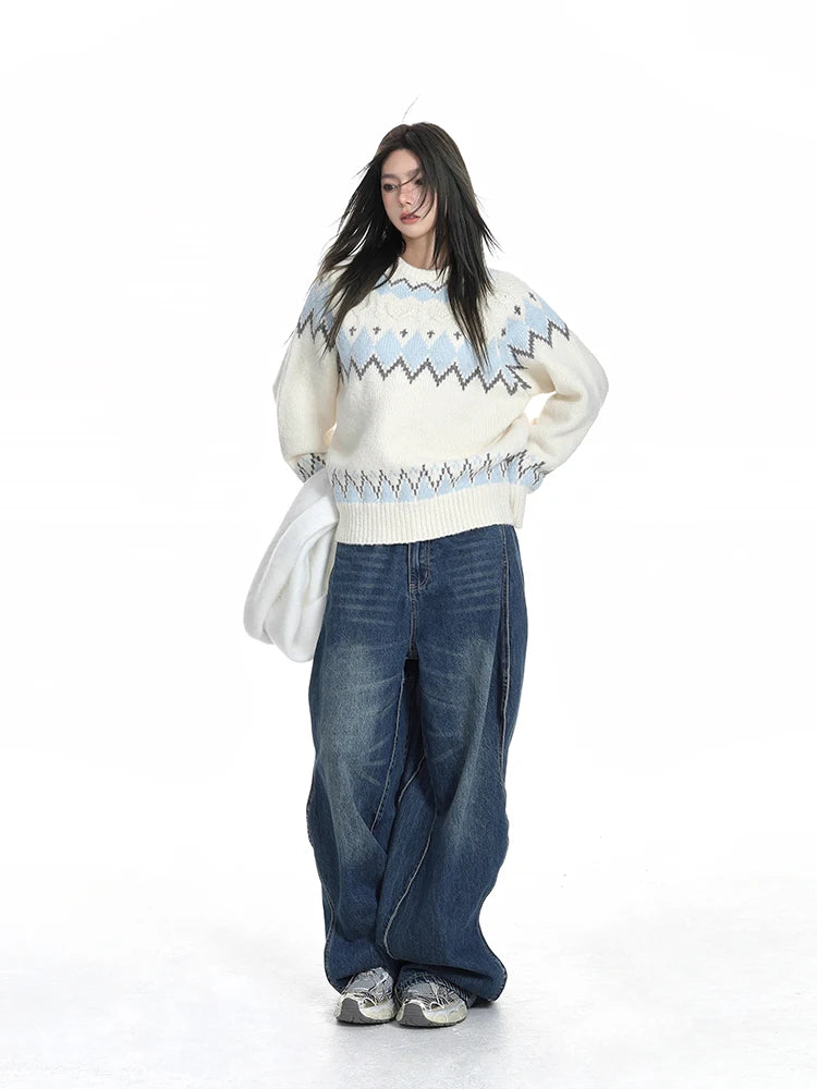 Cozy Vintage Knit Sweater Pullover