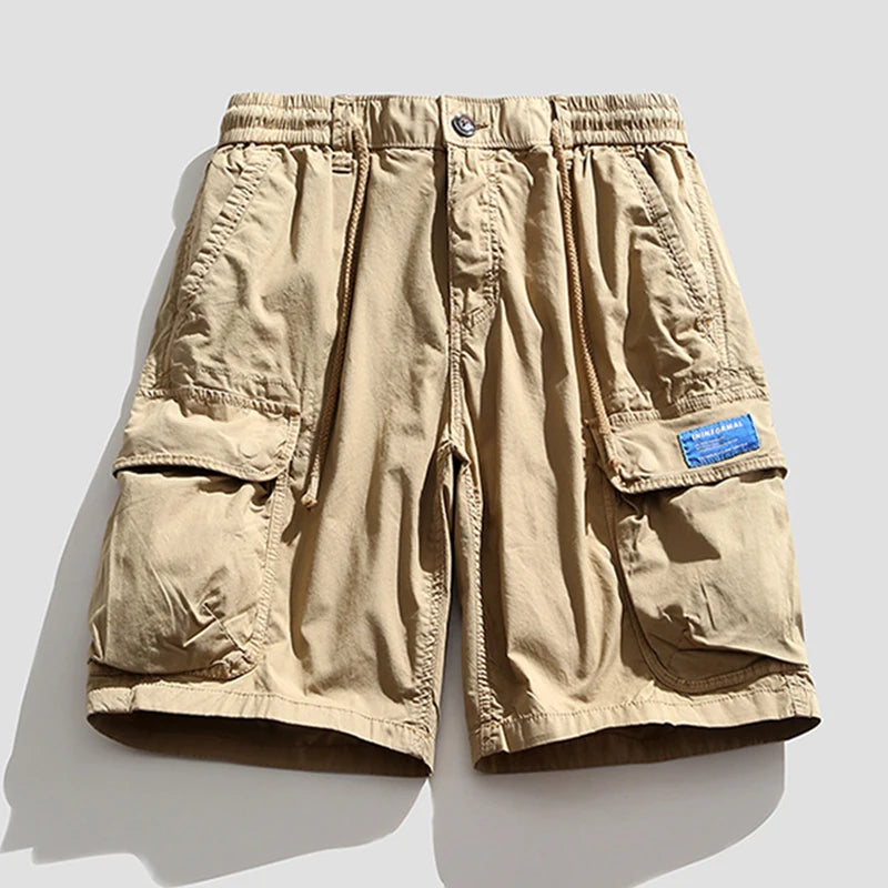 Vintage Classic Cotton Cargo Bermuda Shorts