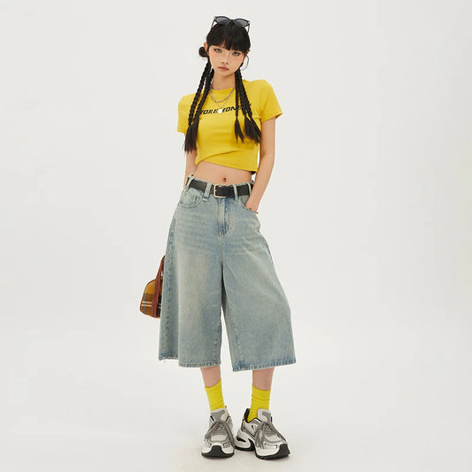 Vintage High Rise Blue Wash Jeans